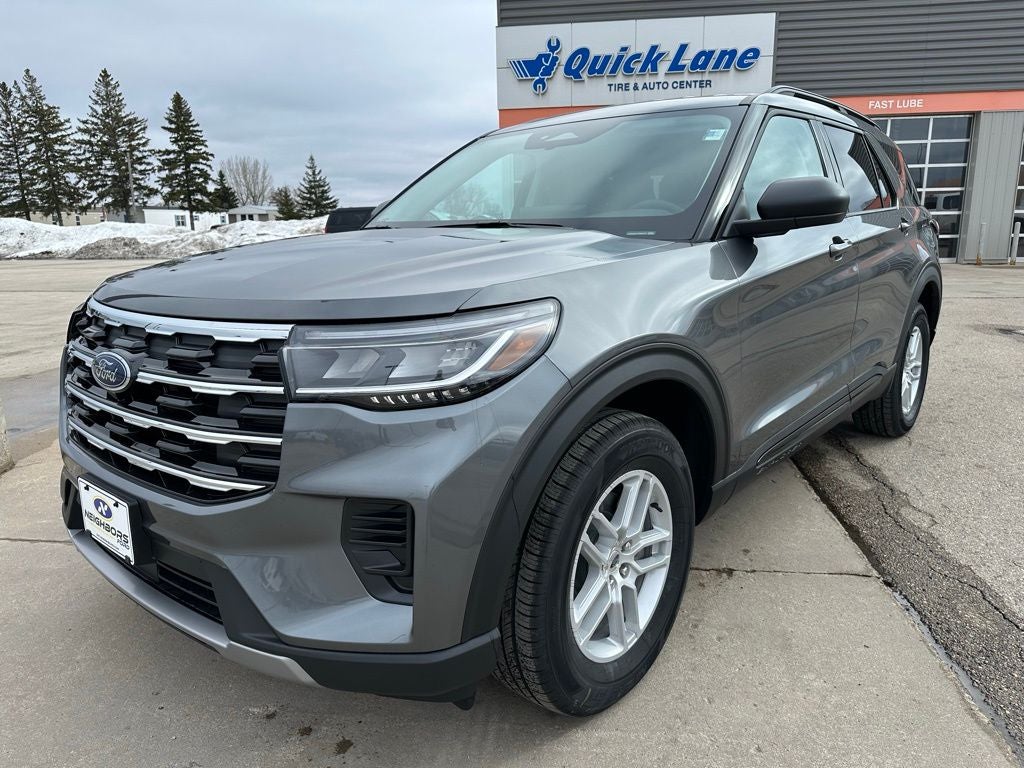 2026 Ford Explorer Active in Carbonized Gray Metallic — front three-quarter view