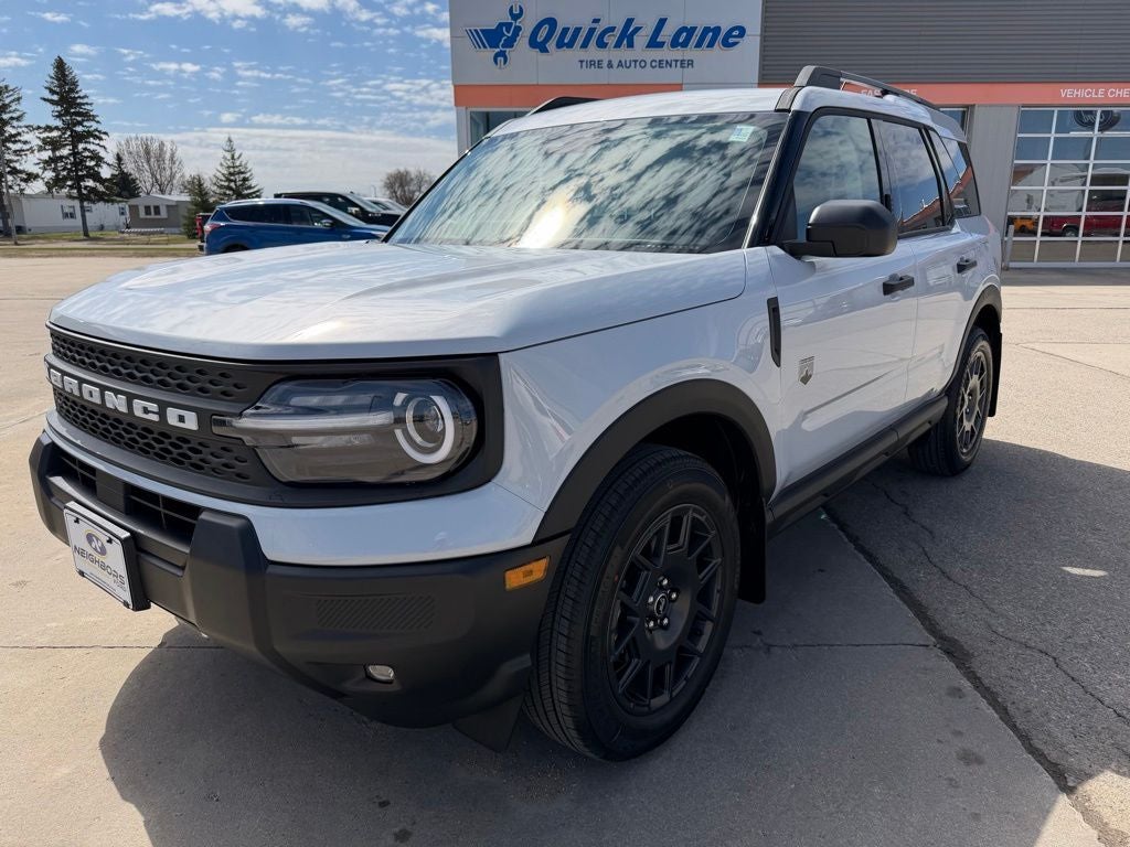 2026 Ford Bronco Sport Big Bend in Space White Metallic — front three-quarter view